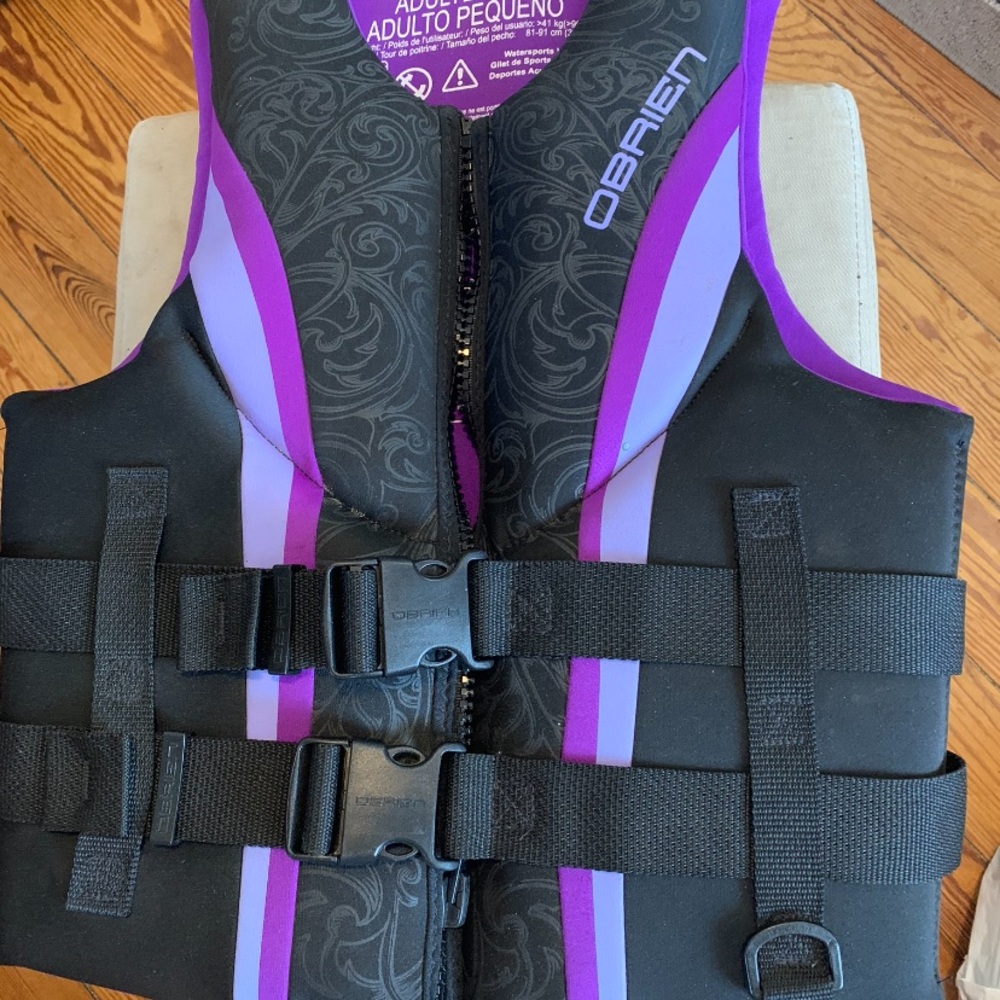 Women's Purple and Black Swim Vest